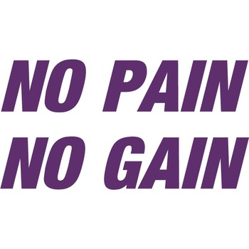 No Pain, No Gain - Sticker Decorativ - Indigo - 119 x 62 cm No Pain, No Gain - Sticker Decorativ - Indigo - 119 x 62 cm