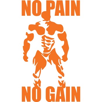 No Pain, No Gain 2 - Sticker Decorativ - Portocaliu - 119 x 208 cm No Pain, No Gain 2 - Sticker Decorativ - Portocaliu - 119 x 208 cm