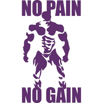 No Pain, No Gain 2 - Sticker Decorativ - Indigo - 119 x 208 cm No Pain, No Gain 2 - Sticker Decorativ - Indigo - 119 x 208 cm