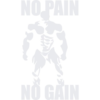 No Pain, No Gain 2 - Sticker Decorativ - Alb polar - 89 x 156 cm No Pain, No Gain 2 - Sticker Decorativ - Alb polar - 89 x 156 cm