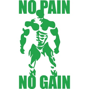 No Pain, No Gain 2 - Sticker Decorativ - Verde - 119 x 208 cm No Pain, No Gain 2 - Sticker Decorativ - Verde - 119 x 208 cm