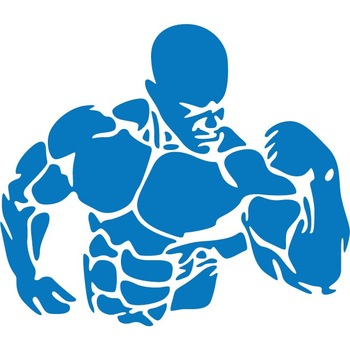 Antreneaza-te - Sticker Decorativ - Albastru - 138 x 119 cm Antreneaza-te - Sticker Decorativ - Albastru - 138 x 119 cm