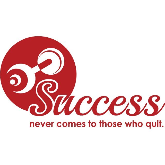 Success - Sticker Decorativ - Rosu Cardinal - 119 x 67 cm