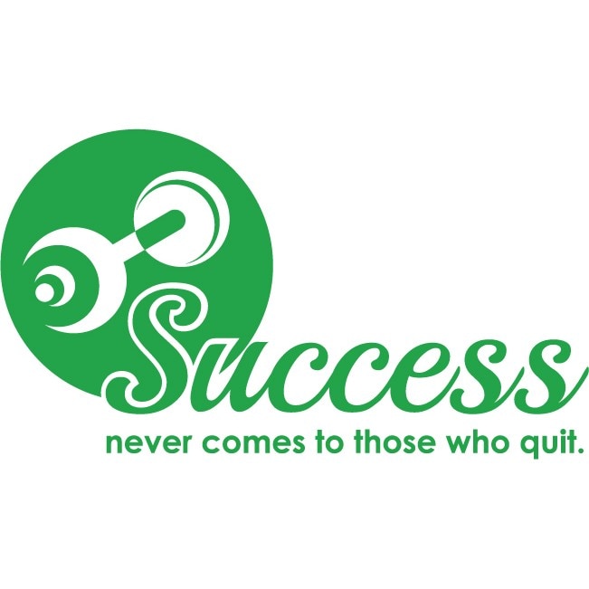 Success - Sticker Decorativ - Verde - 119 x 67 cm