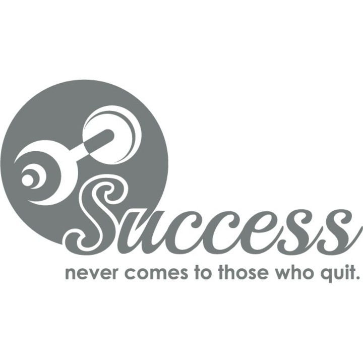 Success - Sticker Decorativ - Gri Metal - 89 x 50 cm