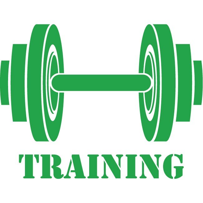 Training - Sticker Decorativ - Verde - 119 x 90 cm