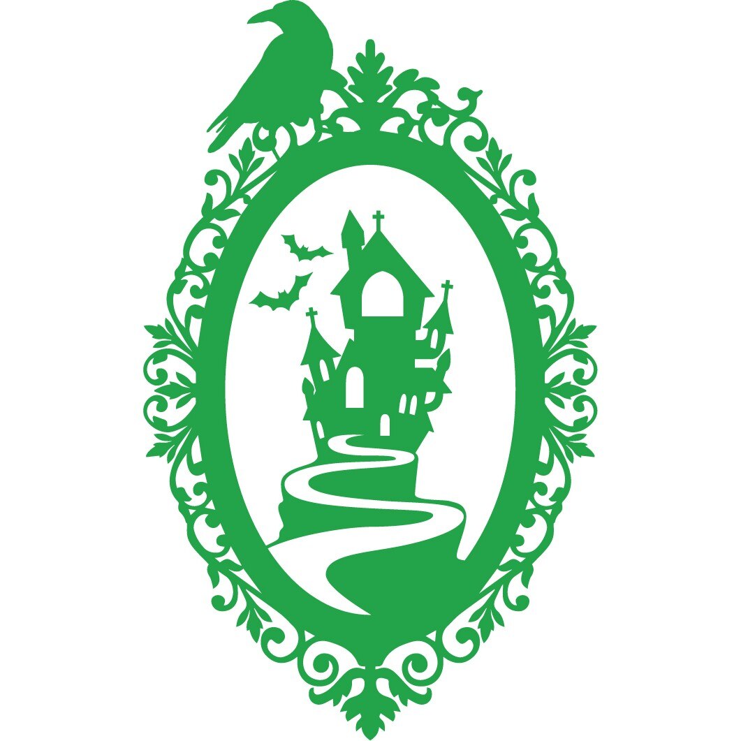 Oglinda misterioasa - Sticker Decorativ - Verde - 55 x 89 cm