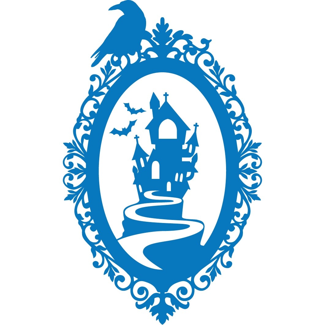 Oglinda misterioasa - Sticker Decorativ - Albastru - 73 x 119 cm