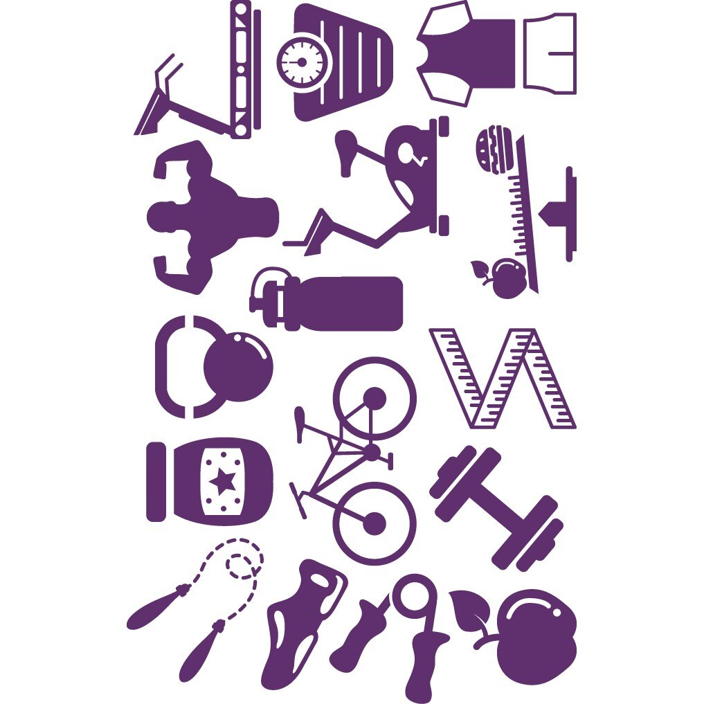Traieste sanatos - Sticker Decorativ - Indigo - 119 x 186 cm