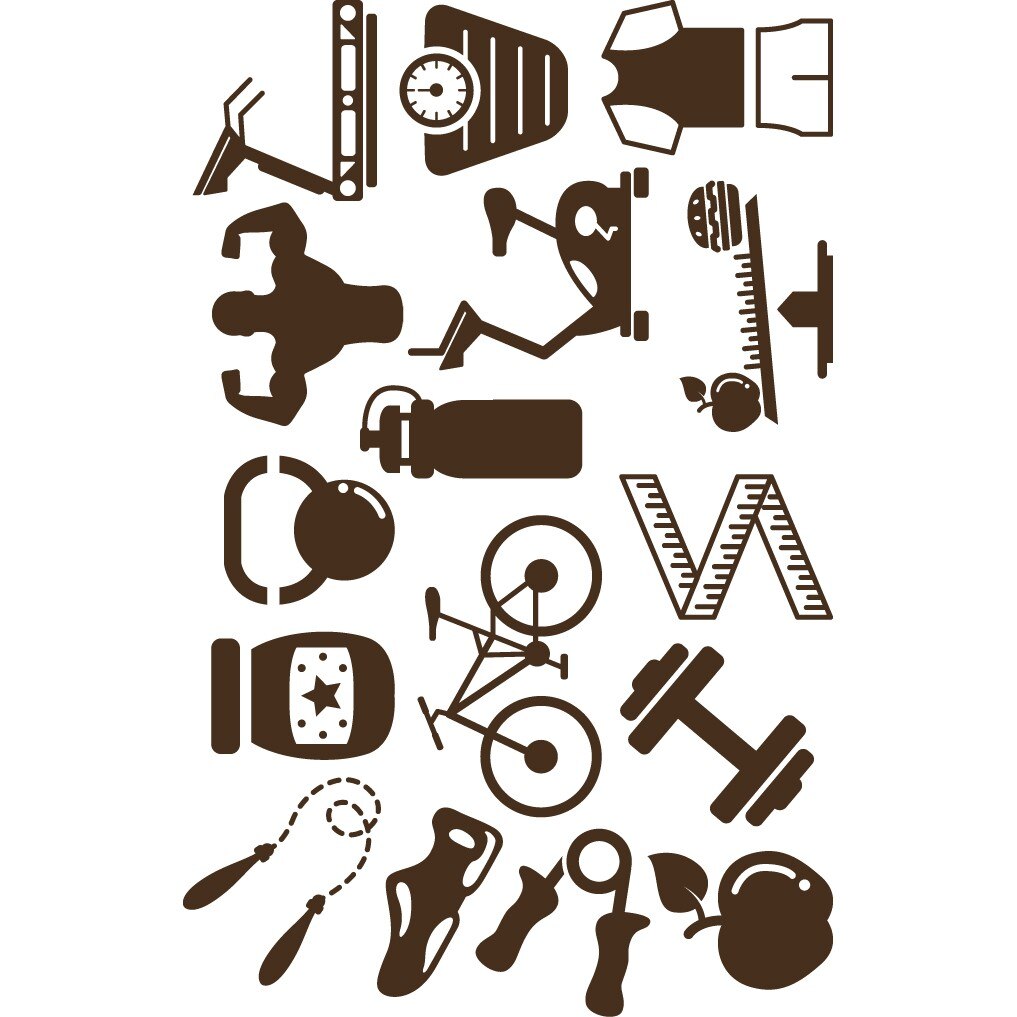 Traieste sanatos - Sticker Decorativ - Choco - 119 x 186 cm