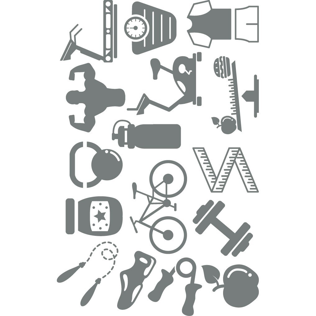 Traieste sanatos - Sticker Decorativ - Gri Metal - 119 x 186 cm