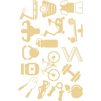 Traieste sanatos - Sticker Decorativ - Bej - 89 x 140 cm Traieste sanatos - Sticker Decorativ - Bej - 89 x 140 cm