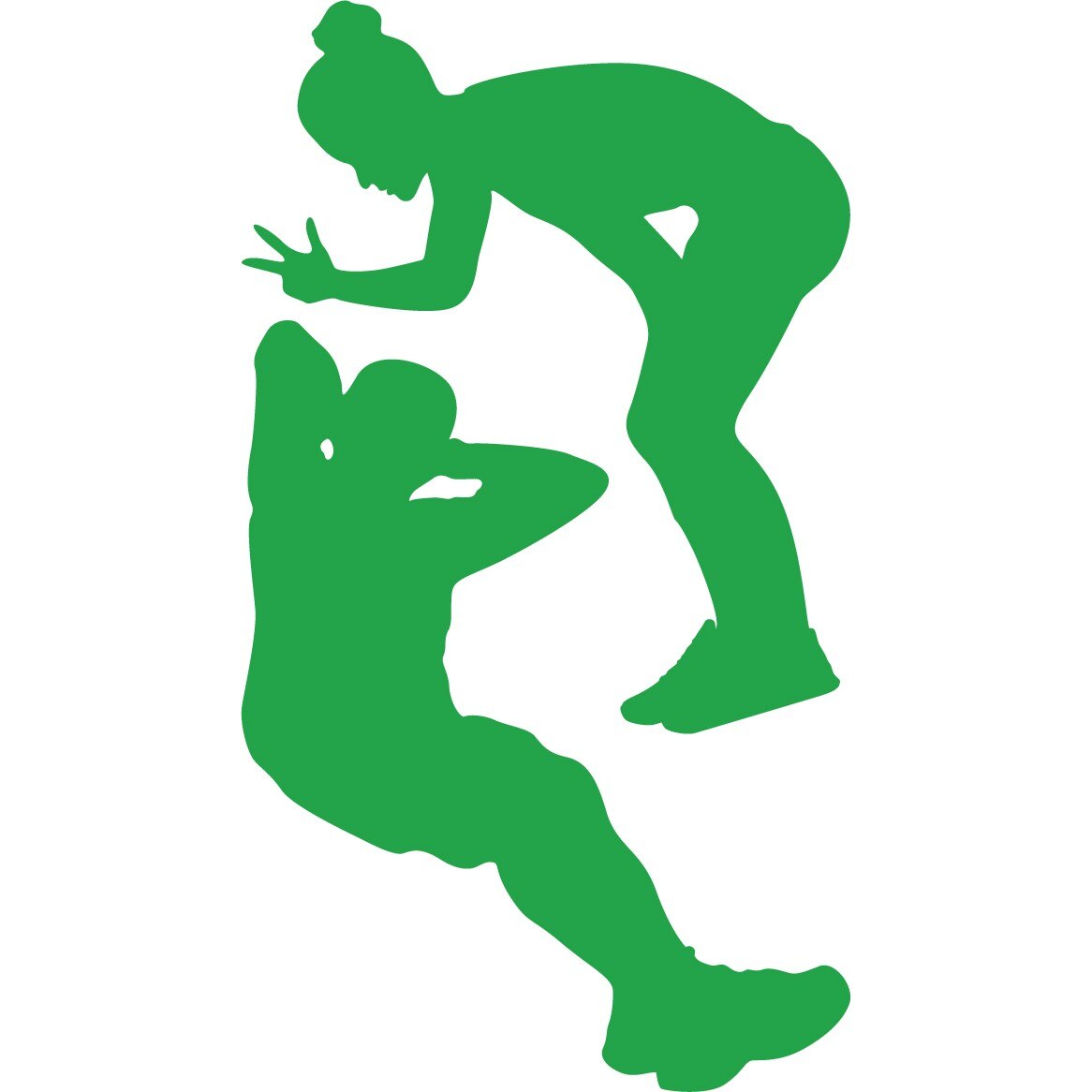 Nu te opri! - Sticker Decorativ - Verde - 119 x 213 cm