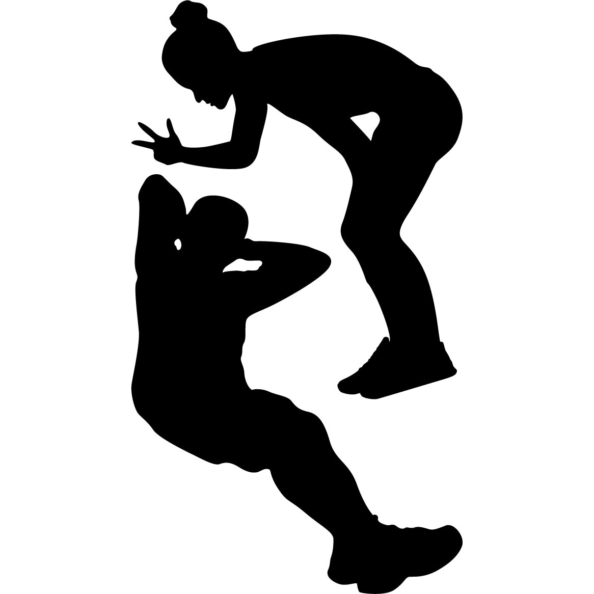 Nu te opri! - Sticker Decorativ - Negru - 119 x 213 cm