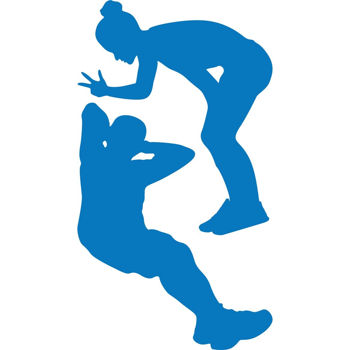 Nu te opri! - Sticker Decorativ - Albastru - 119 x 213 cm