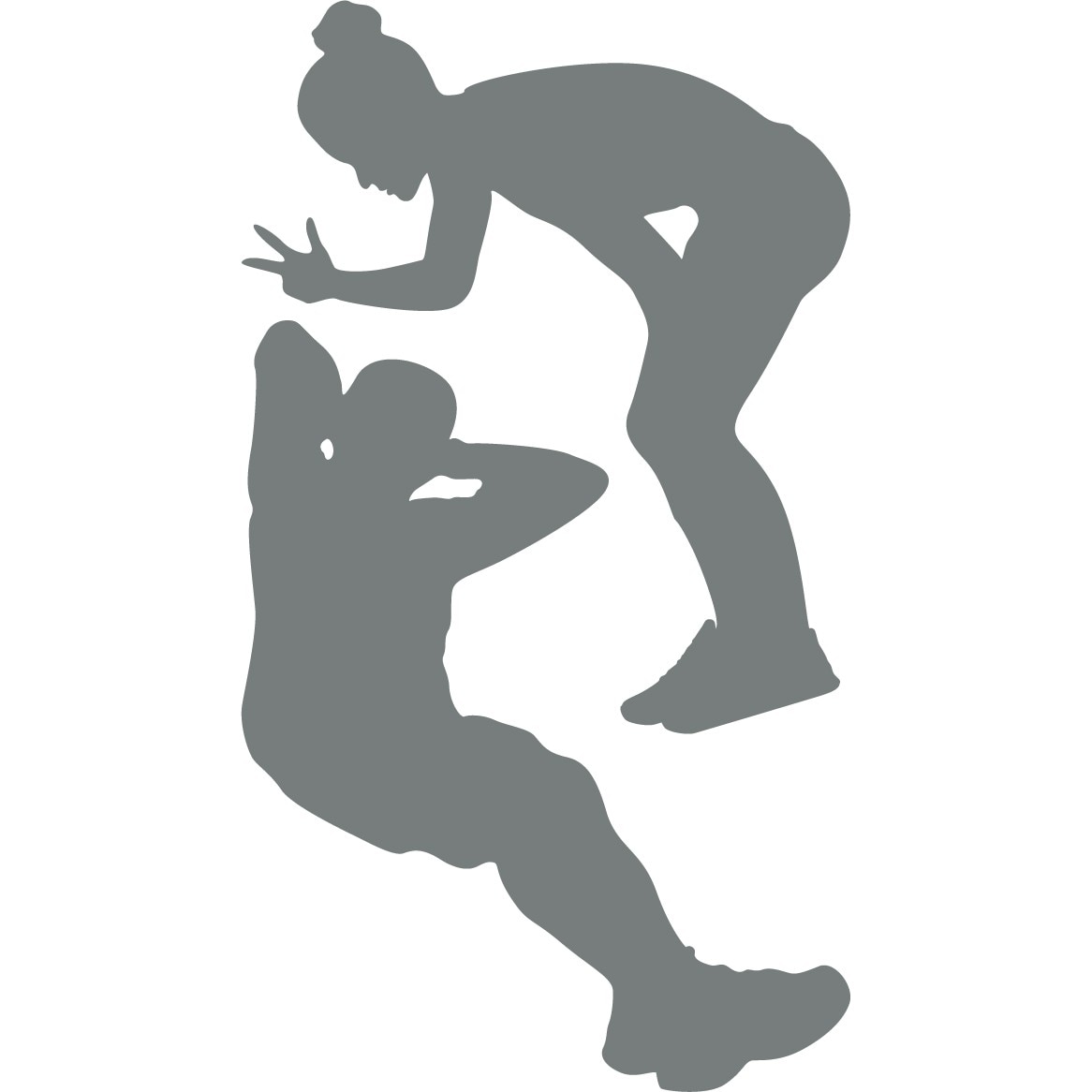 Nu te opri! - Sticker Decorativ - Gri Metal - 119 x 213 cm