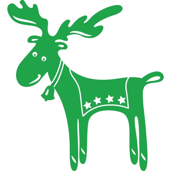 Renul Rudolf - Sticker Decorativ - Verde - 119 x 130 cm