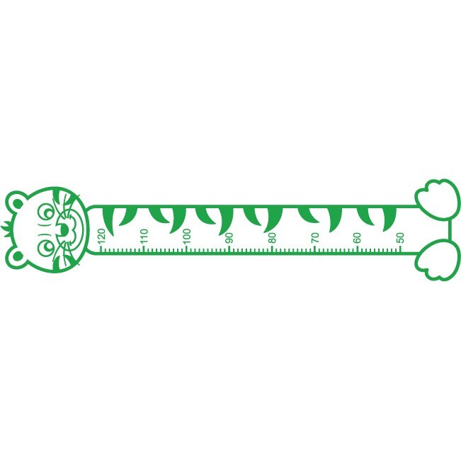 Cand am sa cresc mare - tigru - Sticker Decorativ - Verde -