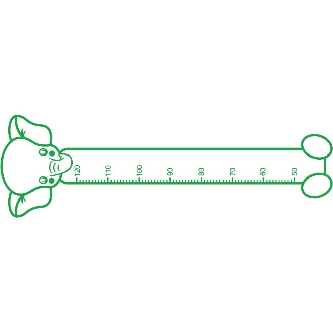 Cand am sa cresc mare - elefant - Sticker Decorativ - Verde - 33 x 107