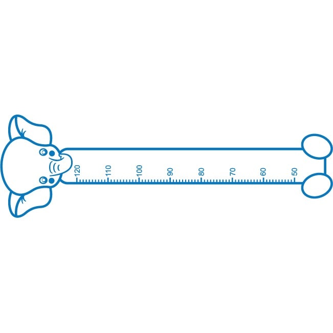 Cand am sa cresc mare - elefant - Sticker Decorativ - Albastru - 33 x 107