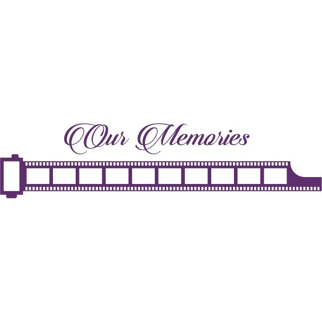 Filmul vietii noastre - Sticker Decorativ - Indigo - 183 x 43