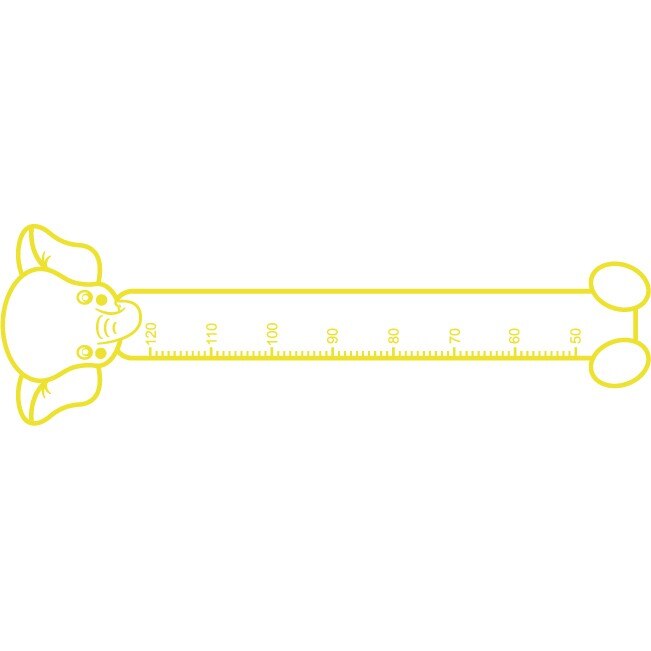 Cand am sa cresc mare - elefant - Sticker Decorativ - Lemon - 33 x 107