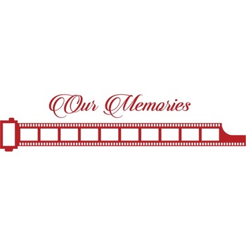 Filmul vietii noastre - Sticker Decorativ - Rosu Cardinal - 183 x 43 Filmul vietii noastre - Sticker Decorativ - Rosu Cardinal - 183 x 43