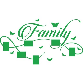 Familia mea - Sticker Decorativ - Verde - 152 x 84 Familia mea - Sticker Decorativ - Verde - 152 x 84