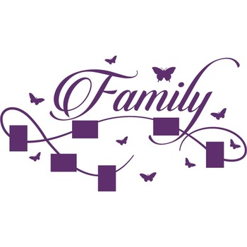 Familia mea - Sticker Decorativ - Indigo - 152 x 84 Familia mea - Sticker Decorativ - Indigo - 152 x 84