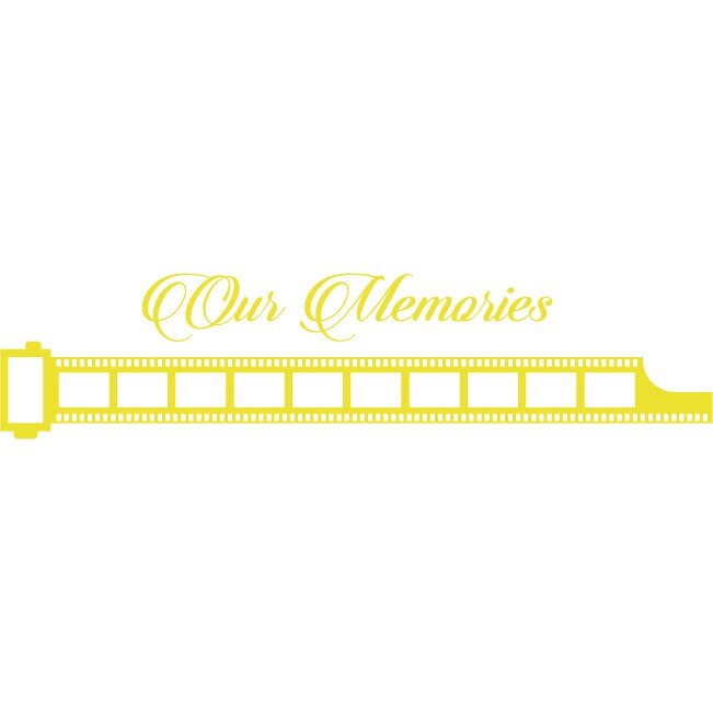 Filmul vietii noastre - Sticker Decorativ - Lemon - 183 x 43