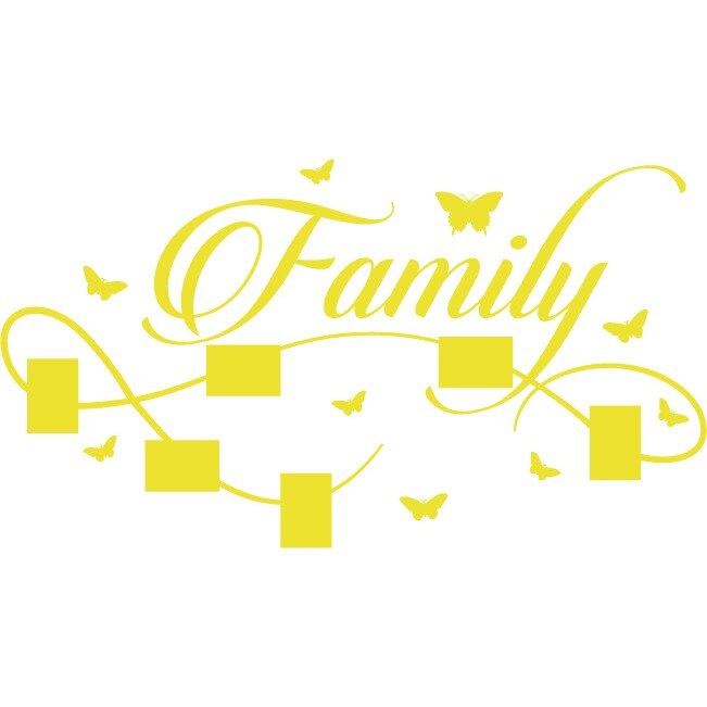Familia mea - Sticker Decorativ - Lemon - 152 x 84