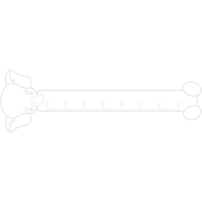 Cand am sa cresc mare - elefant - Sticker Decorativ - Alb polar - 33 x 107