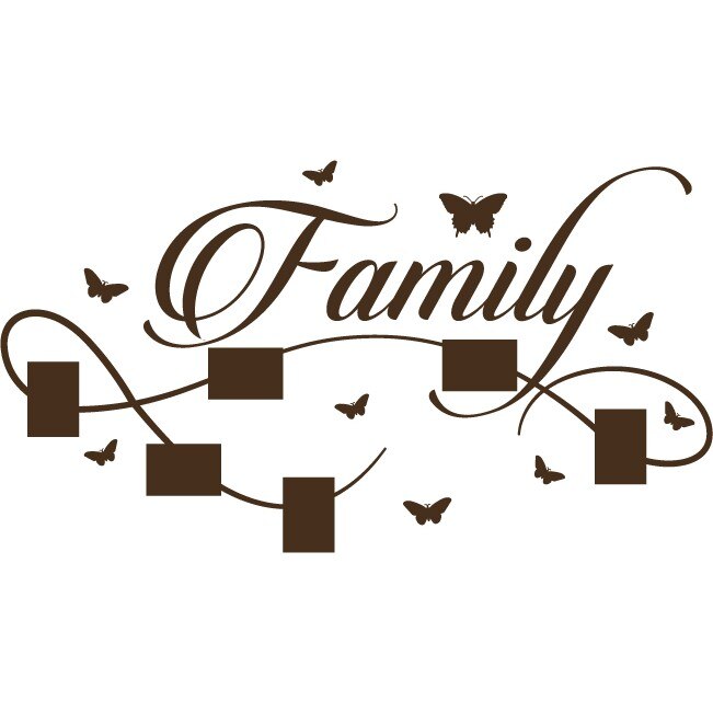Familia mea - Sticker Decorativ - Choco - 152 x 84