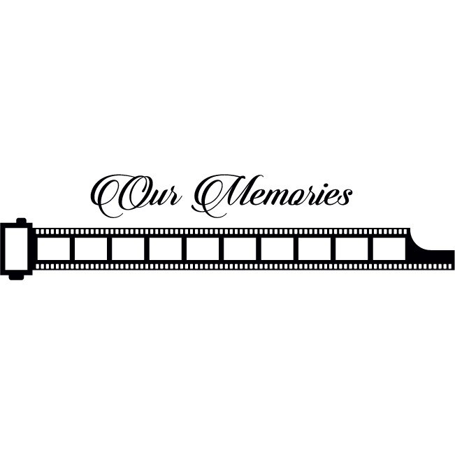 Filmul vietii noastre - Sticker Decorativ - Negru - 183 x 43