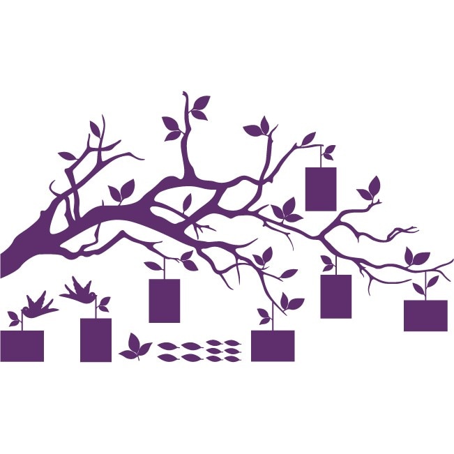 Creanga amintirilor - Sticker Decorativ - Indigo - 146 x 87