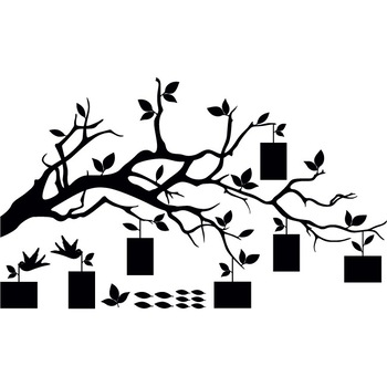 Creanga amintirilor - Sticker Decorativ - Negru - 146 x 87 Creanga amintirilor - Sticker Decorativ - Negru - 146 x 87