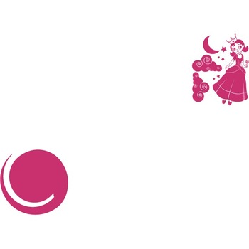 Printesa mica - Sticker Decorativ - Magenta - 89 x 113 cm Printesa mica - Sticker Decorativ - Magenta - 89 x 113 cm