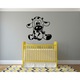 Vitel - Sticker Decorativ - Portocaliu - 94 x 89 cm