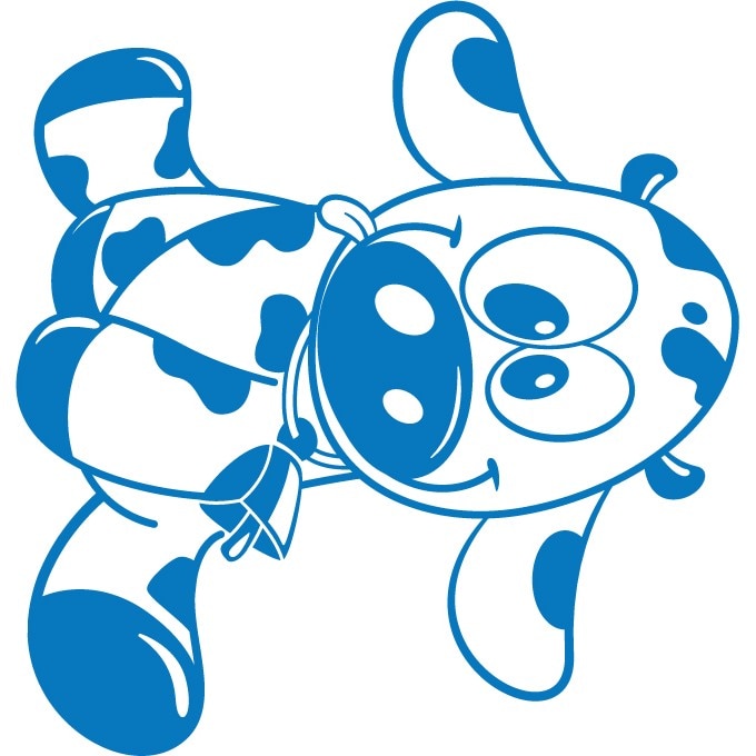 Vitel - Sticker Decorativ - Albastru - 125 x 119 cm