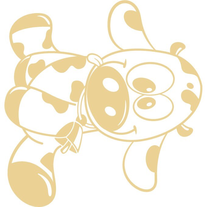 Vitel - Sticker Decorativ - Bej - 125 x 119 cm