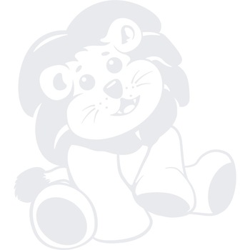 Pui de leu - Sticker Decorativ - Alb polar - 119 x 133 cm Pui de leu - Sticker Decorativ - Alb polar - 119 x 133 cm