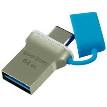 Memorie OTG Goodram ODD3, 64GB, USB 3.0, Albastru Memorie OTG Goodram ODD3, 64GB, USB 3.0, Albastru