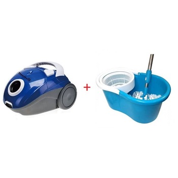 Pachet Aspirator cu sac Hausberg , Putere 700 W, sac 1 L, + Galeata Magic Mop 360 ,Mop Rotativ Pachet Aspirator cu sac Hausberg , Putere 700 W, sac 1 L, + Galeata Magic Mop 360 ,Mop Rotativ