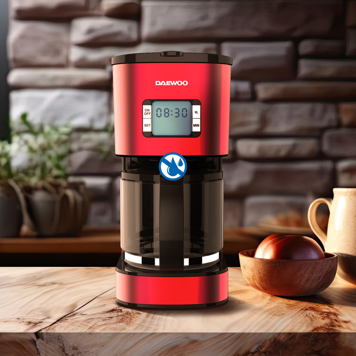 Cafetiera Daewoo D-DCM1000R 1.5L 1000W