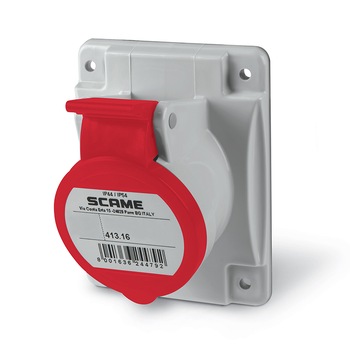 Priza ingropata 3P+N+E, 380V, 16A, IP44/IP54 Priza ingropata 3P+N+E, 380V, 16A, IP44/IP54