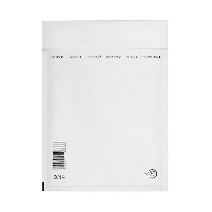 Plic cu bule aer, antisoc, G17, exterior 250x350 mm, alb, 10 buc/set