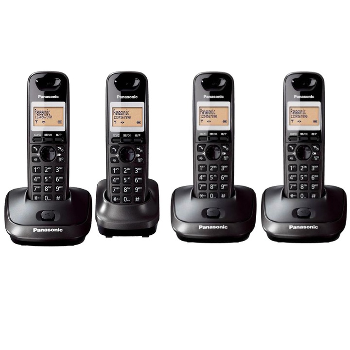 Vezeték nélküli telefon Panasonic DECT KX-TG2511FXM, Hívófél-azonosító, Szürke