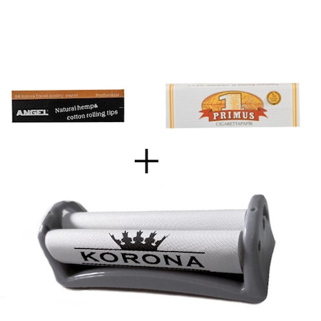 Set pentru rulat tigari cu aparat de rulat Korona, foite de rulat si filtre