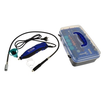 Masina de slefuit cu accesorii, 222 piese, GEKO, G81223 Masina de slefuit cu accesorii, 222 piese, GEKO, G81223