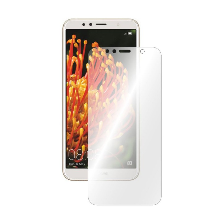 Закалено стъкло - Ultra Smart Protection Huawei Y6 2018 0.3 мм за дисплея, 0.3 мм защитно фолио от закалено стъкло + включени инструкции и комплект за монтаж, 9H ударна твърдост